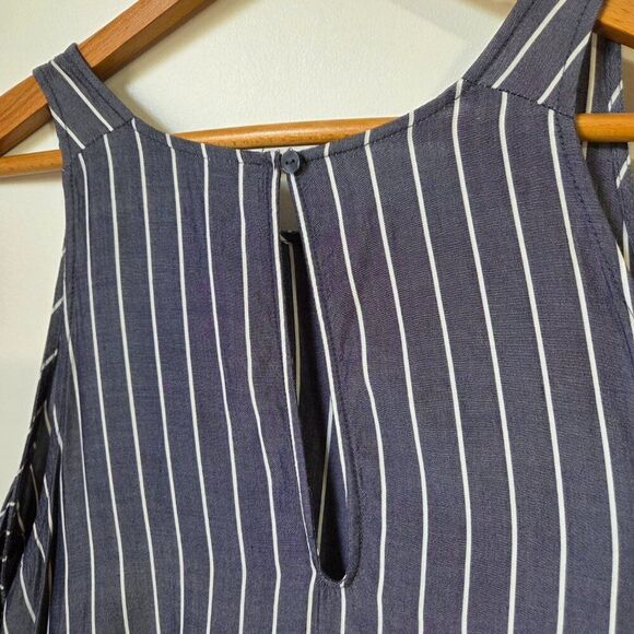 EUC OLD NAVY BLUE WHITE VERTICAL STRIPED SOFT TANK TOP SIZE XL - Picture 8 of 14